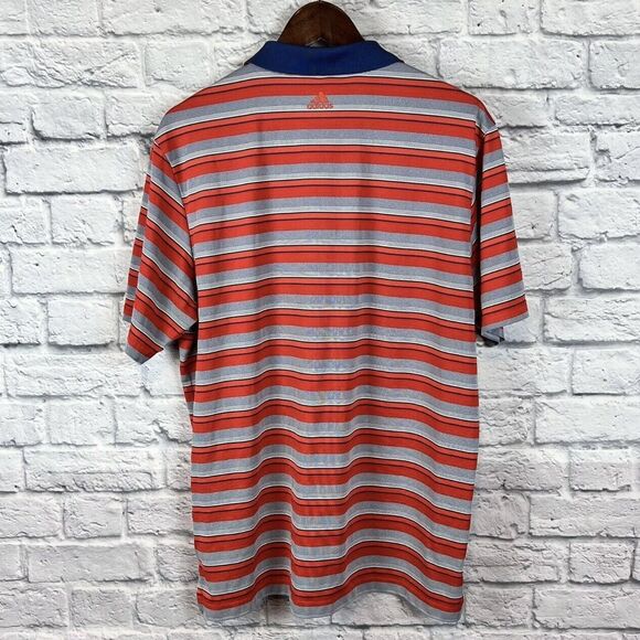 Lot Of 4 Adidas Men USA Athletic Short Sleeve Striped Golf Polo Shirt‎ Sz Large - Picture 12 of 14
